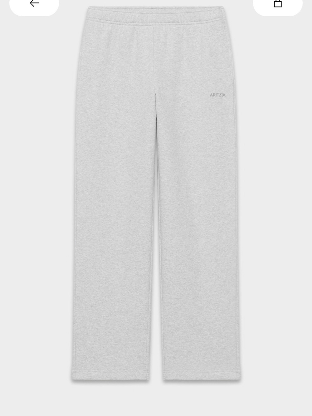 Aritzia Cozy Sweatfleece Straight Sweat pant